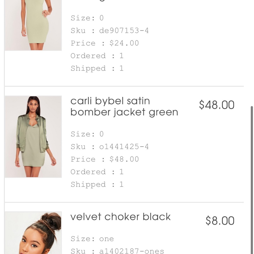 Carli Bybel X Missguided silk bomber jacket. - Picture 4 of 4